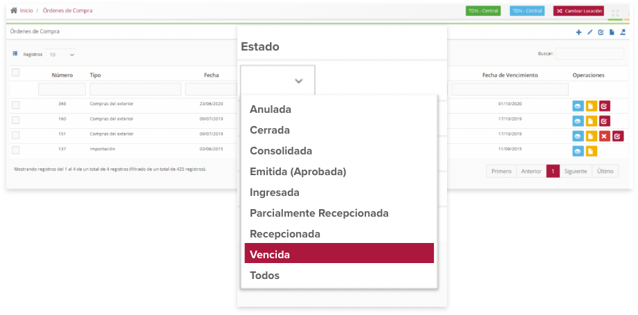 orden de compra